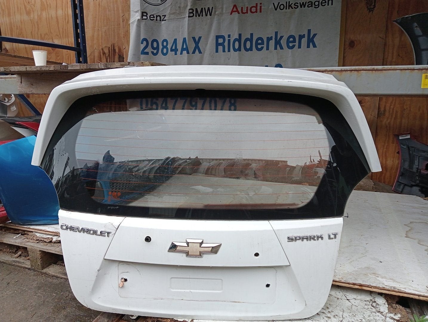 Achterklep Daewoo/Chevrolet Spark (2010 - 2015), Arrière, -, Haillon arrière, Utilisé