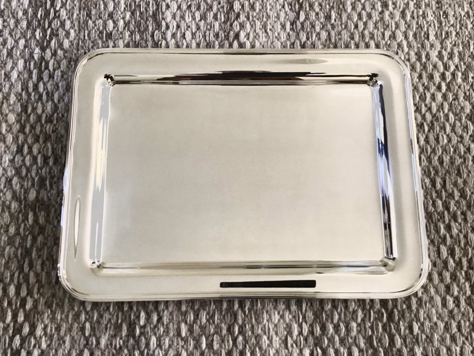 Nieuwe verzilverde serveerschaal Gnutti Andrea / Italy45x32, Ophalen, Zilver