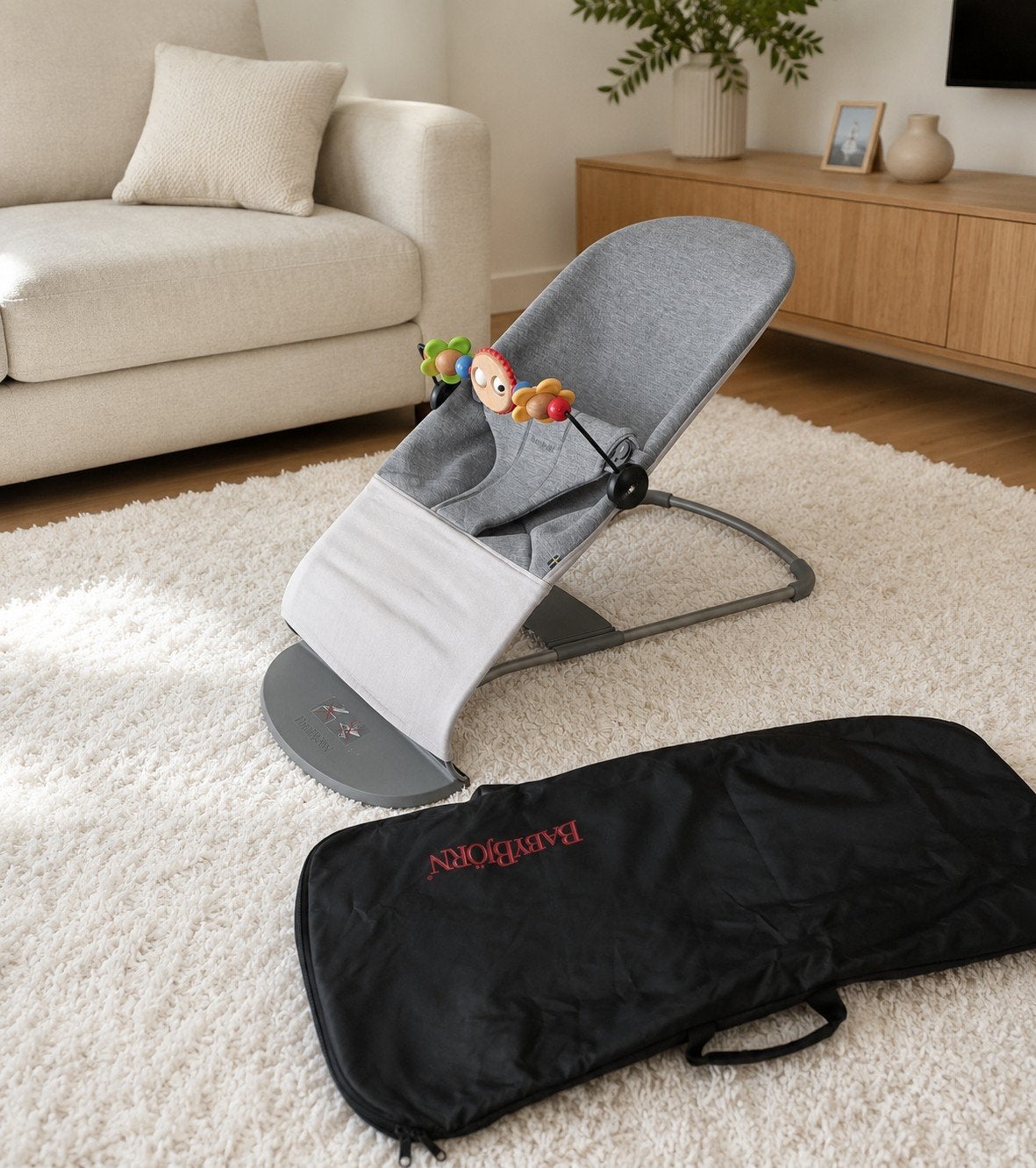 Transat Babybjörn + arche de jeux + sac de transport, Enlèvement, Chaise rebondissante