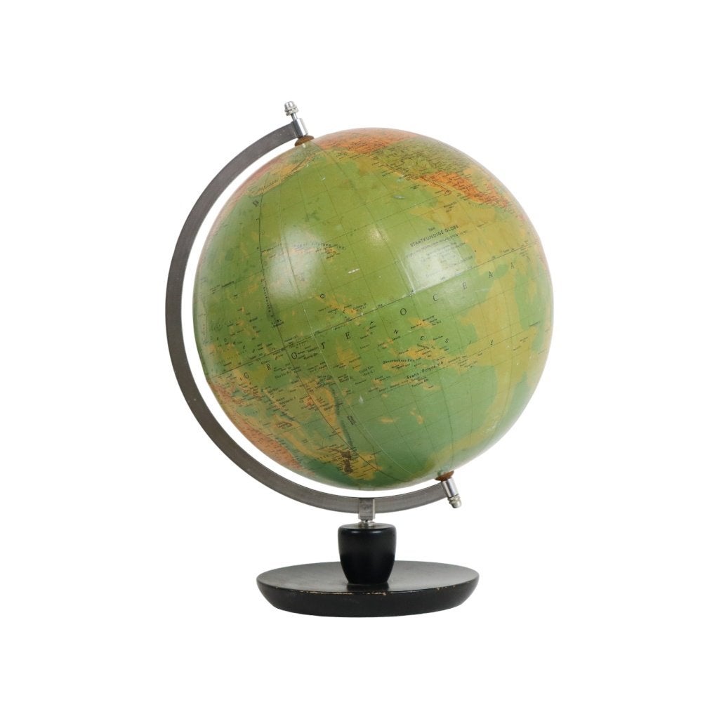 Vintage Wereldbol Staatkundige Globe Hermann Haack Seventies, Maison & Meubles, Enlèvement ou Envoi, Globe terrestre antique, Utilisé