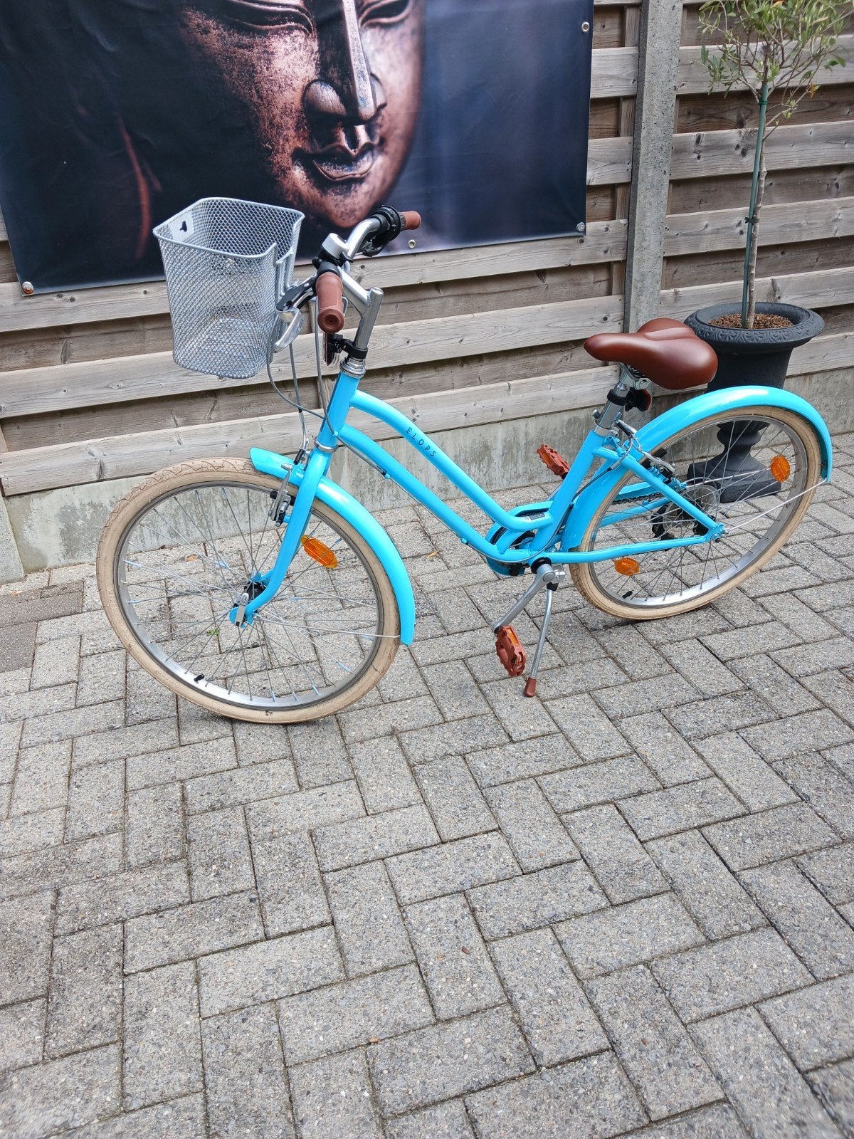 Lichtblauwe BTwin 500 24 inch, Fietsen en Brommers, Ophalen, 24 inch, Versnellingen