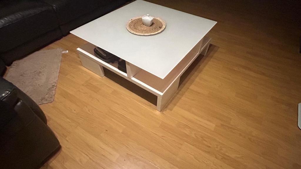 Salontafel & Poef, Huis en Inrichting, Tafels | Salontafels, Ophalen, Zo goed als nieuw