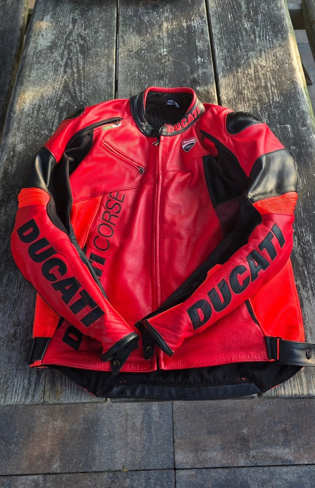 Ducati Dainese C6 leren motorjas maat 52., Motoren, Ophalen of Verzenden