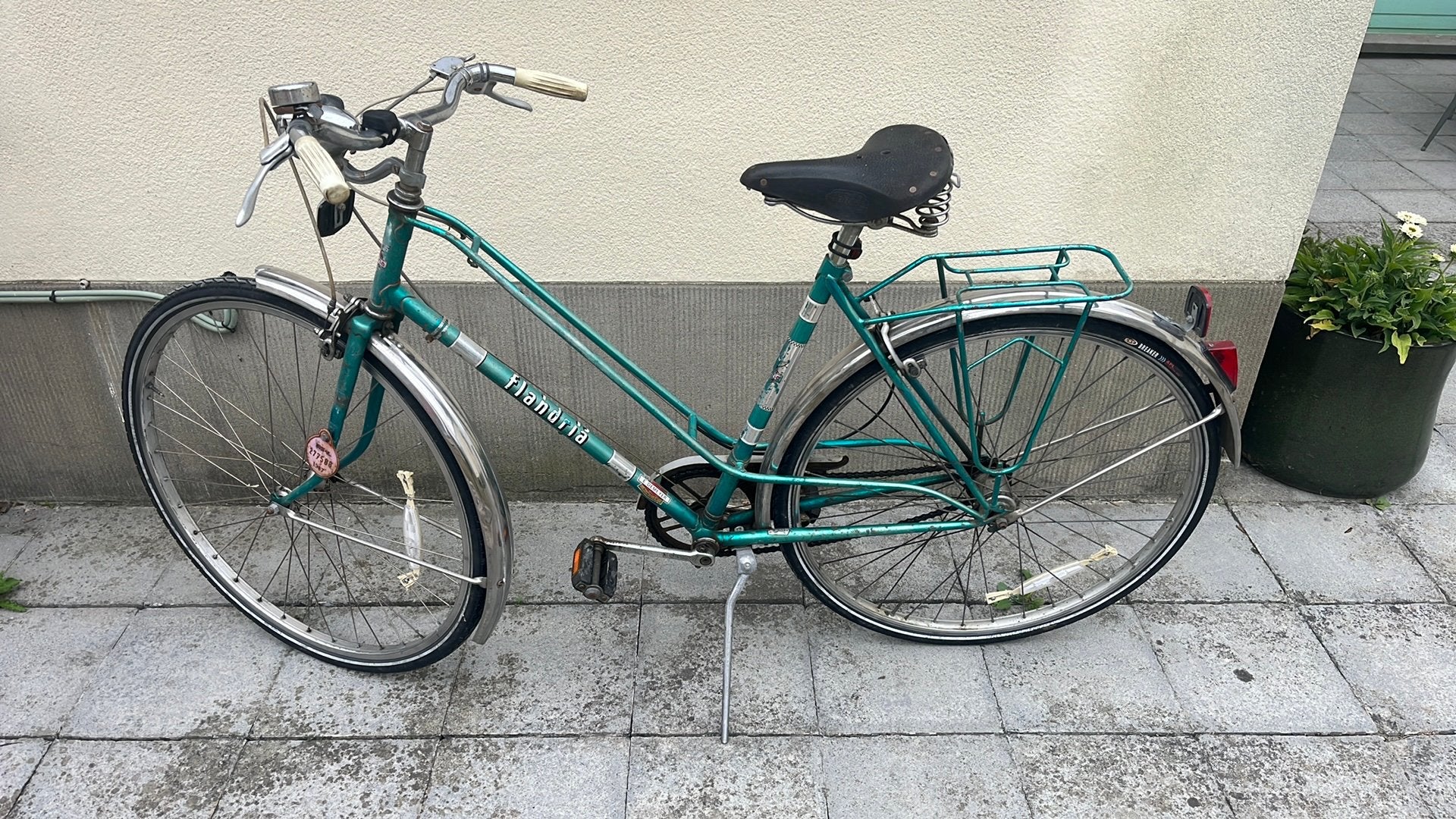 Retro Flandria damesfiets–Brooks zadel–Belgische klassieker, Ophalen, Gebruikt, Overige merken