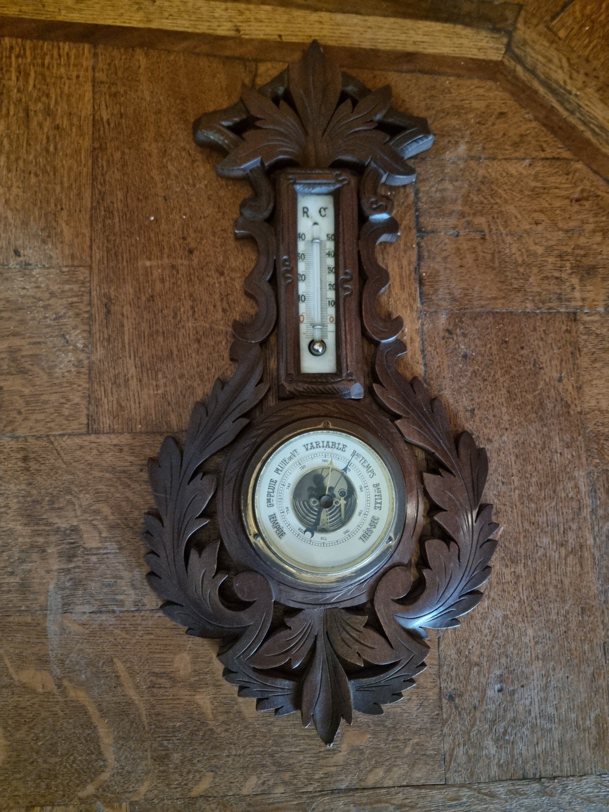 Ancien baromètre thermomètre années 1930, Antiquités & Art, Enlèvement