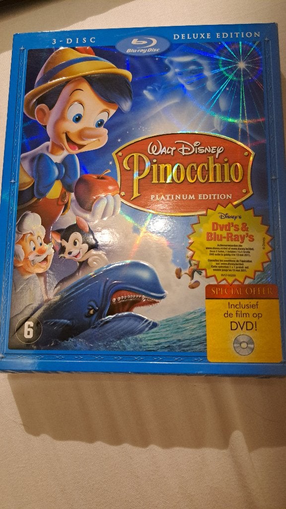 Pinokkio, Film, Kinderen en Jeugd, Ophalen of Verzenden, Blu-ray
