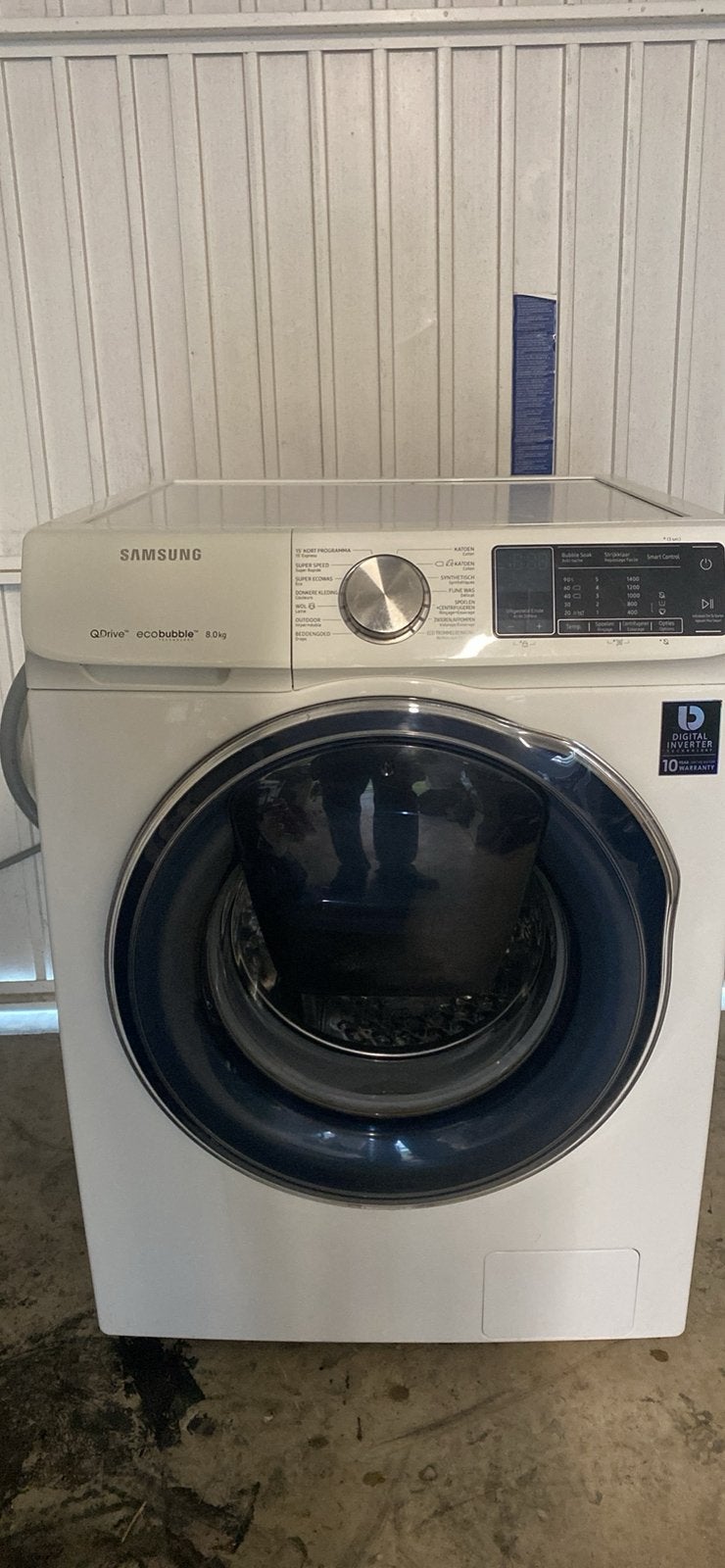 Wasmachine, Ophalen, 1200 tot 1600 toeren, 8 tot 10 kg, Zo goed als nieuw