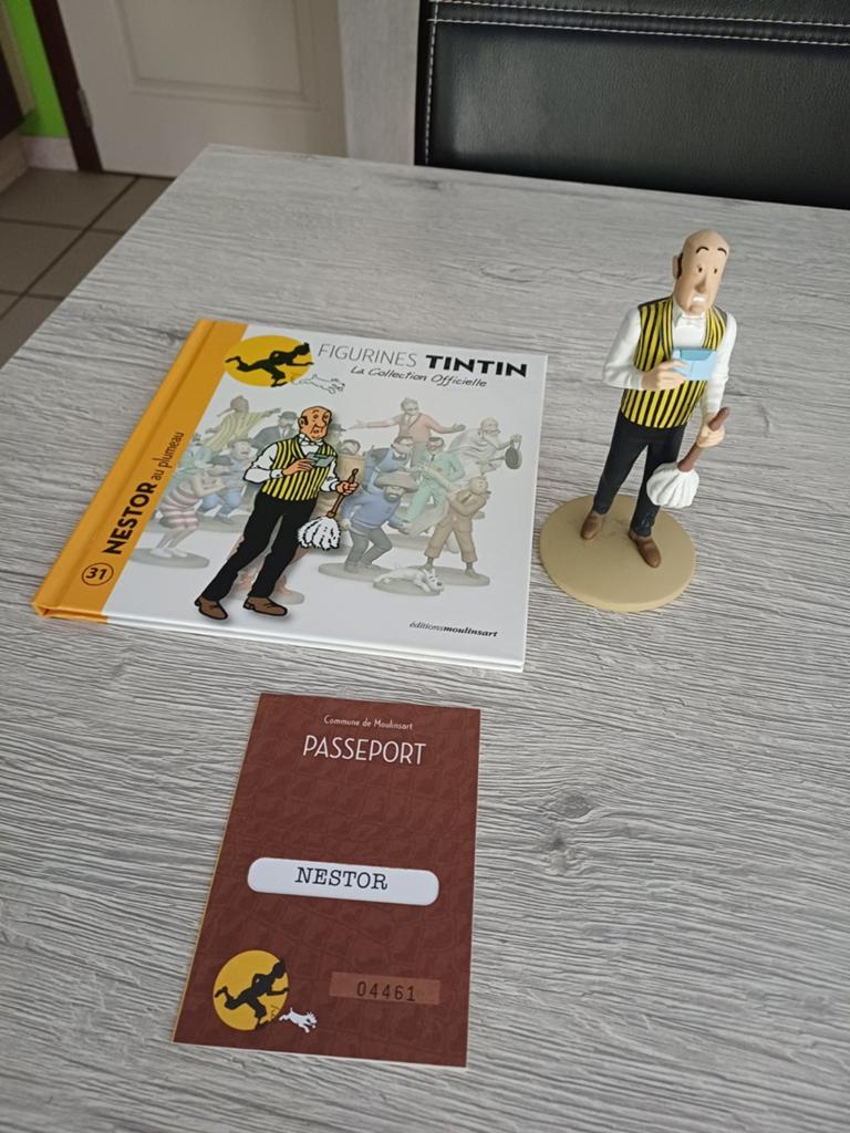 Nestor figuur nummer 31 Moulinsart officiële collectie, Ophalen of Verzenden, Kuifje, Zo goed als nieuw, Beeldje of Figuurtje