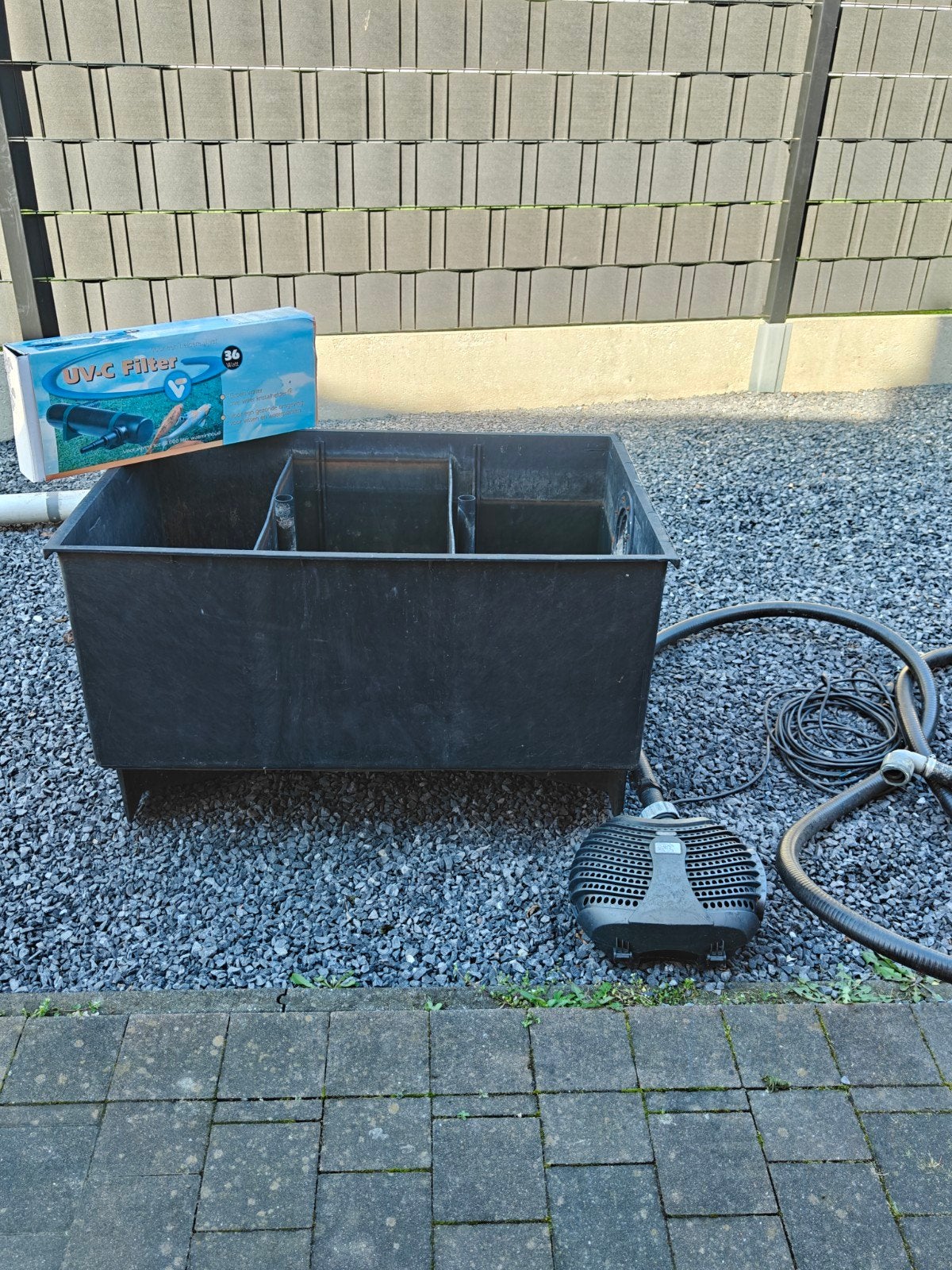 Vijverpomp, filterbak, UVC filter, Tuin en Terras, Ophalen, Zo goed als nieuw, Vijverpomp