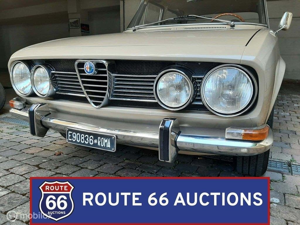 Alfa Romeo 1750 Berlina | 1969 | Route 66 Auctions, Autos, Achat, Entreprise, Boîte manuelle, Autre carrosserie