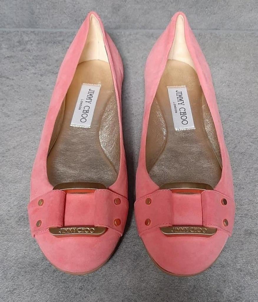 Jimmy Choo/Suède Light Coral/Nieuw/Maat 37, Kleding | Dames, Schoenen, Nieuw, Ophalen of Verzenden, Roze, Jimmy Choo