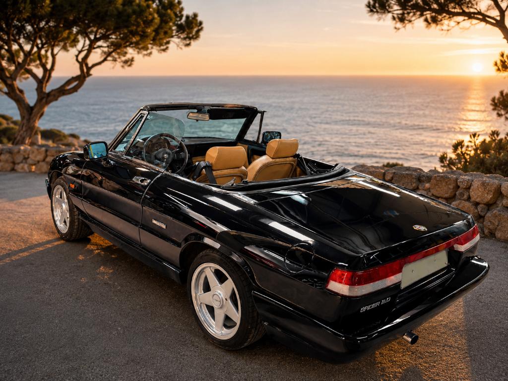 Alfa romeo spider serie 4, Auto's, Achterwielaandrijving, Beige, 4 cilinders, Cabriolet