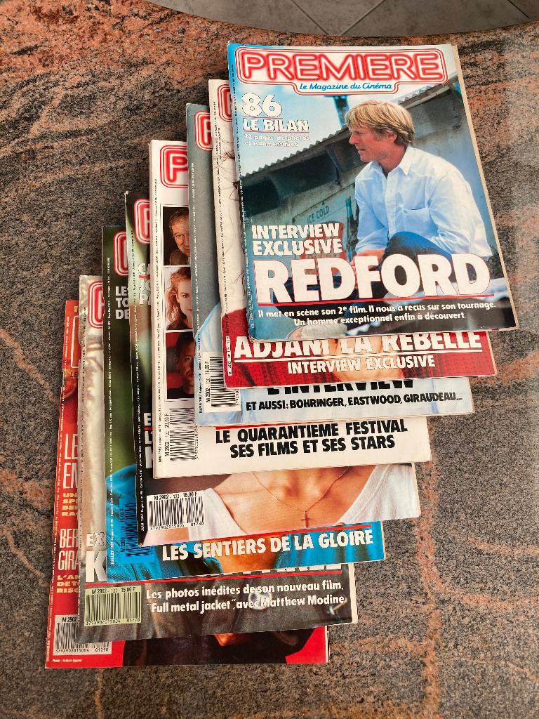 lot de 11 magazines Première 1987 1989, Verzamelen, Verzenden, Gebruikt, Film, Overige typen