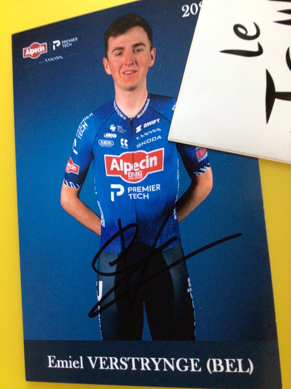 Wielerkaart 2026 team alpecin emiel verstrynge signe, Verzenden