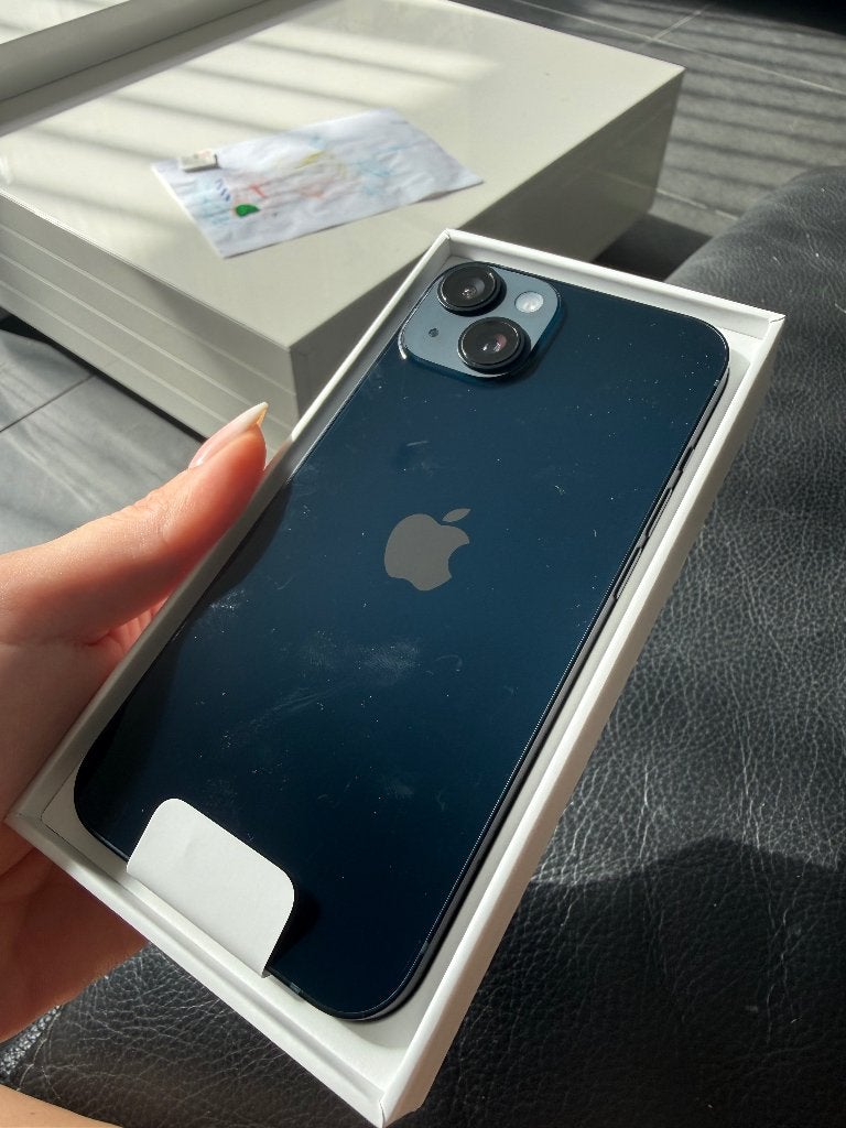 iPhone 14 midnight 128 gb, Telecommunicatie, 128 GB, Blauw, Ophalen of Verzenden, Met simlock
