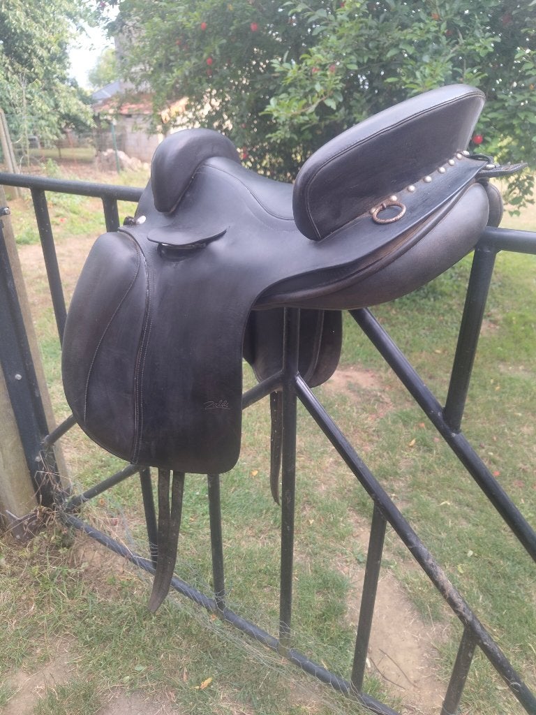 Zaldi zadel 18inch, Animaux & Accessoires, Taquets de genoux, Siège très creux, XL (18 pouces ou plus), Enlèvement
