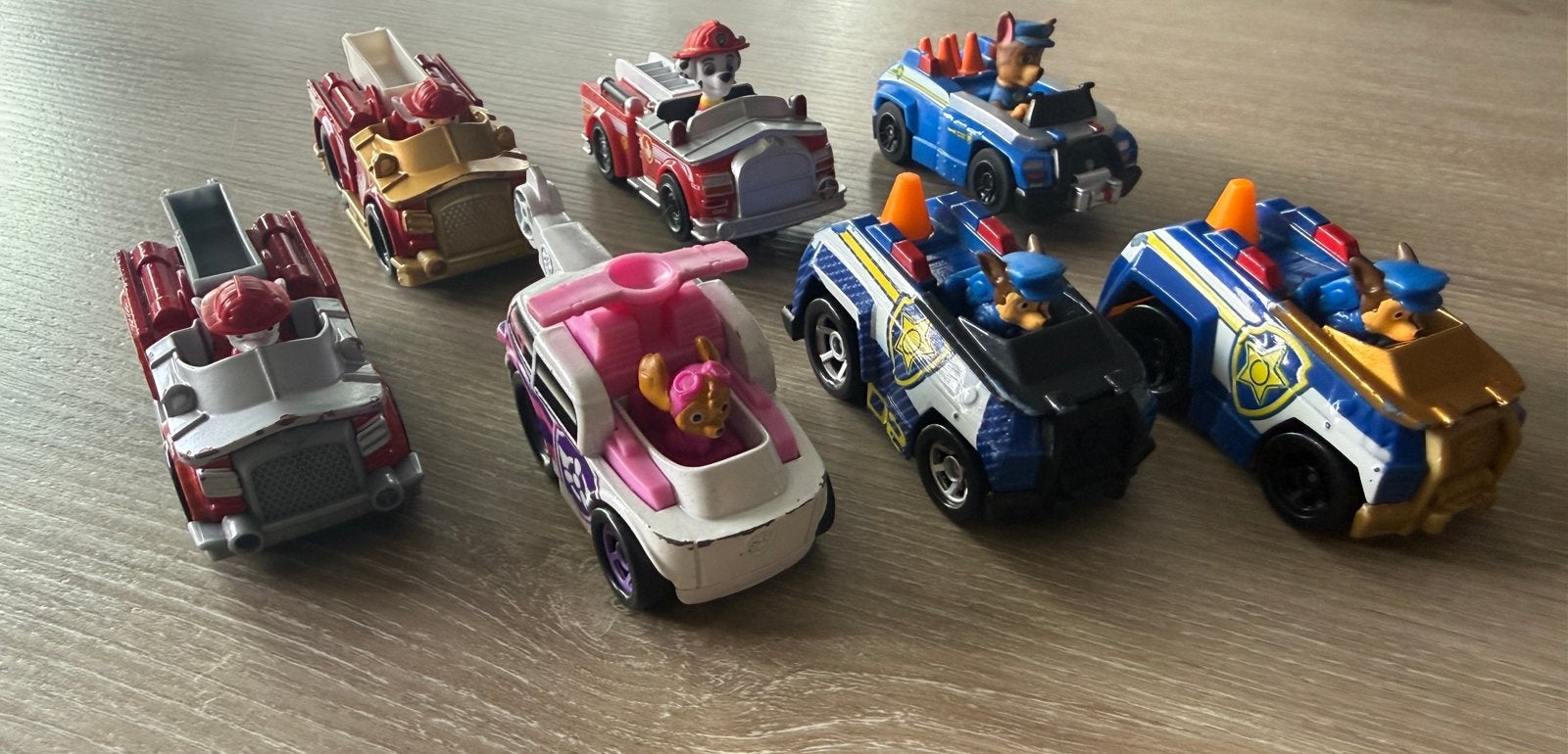 Paw petrol speelautootjes, Kinderen en Baby's, Speelgoed |Speelgoedvoertuigen, Ophalen, Zo goed als nieuw