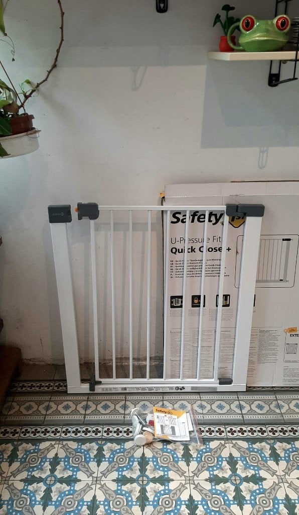 barrière de securité enfant, 73-80cm , safety 1st, NEUF!, Enfants & Bébés, Neuf, Enlèvement, Métal ou Fer, Clôture à vis