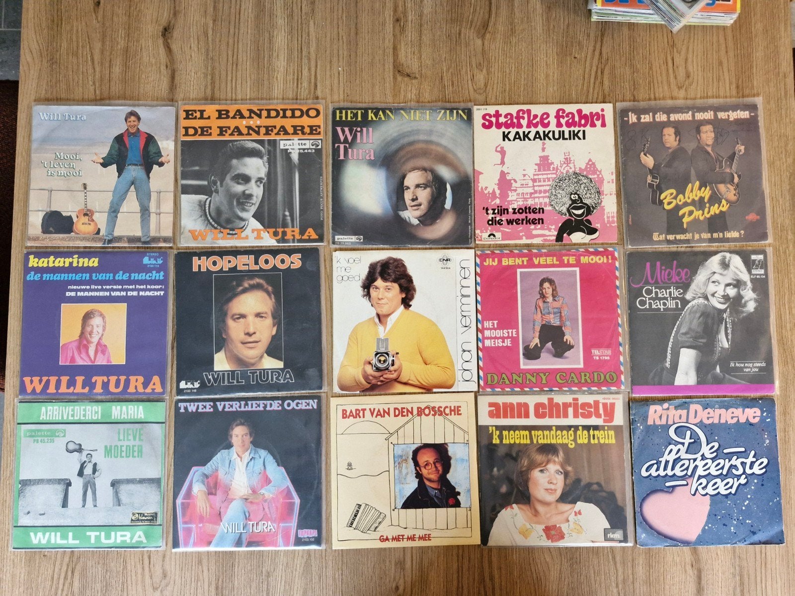 105 singles vlaams/nederlands, Enlèvement