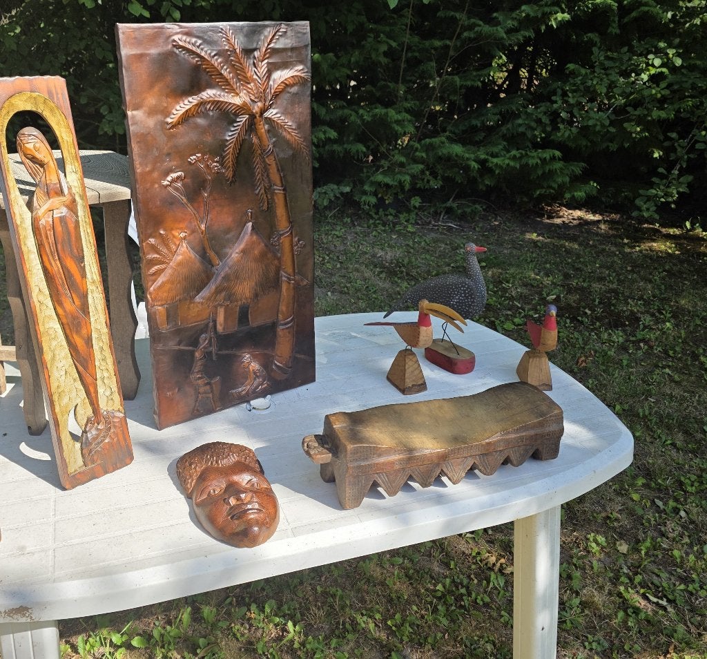Art Africain, Antiquités & Art, Art | Art non-occidental, Sculpture, Afrique, Bois, Brun, Peint, Sculpté, Fait main, À accrocher