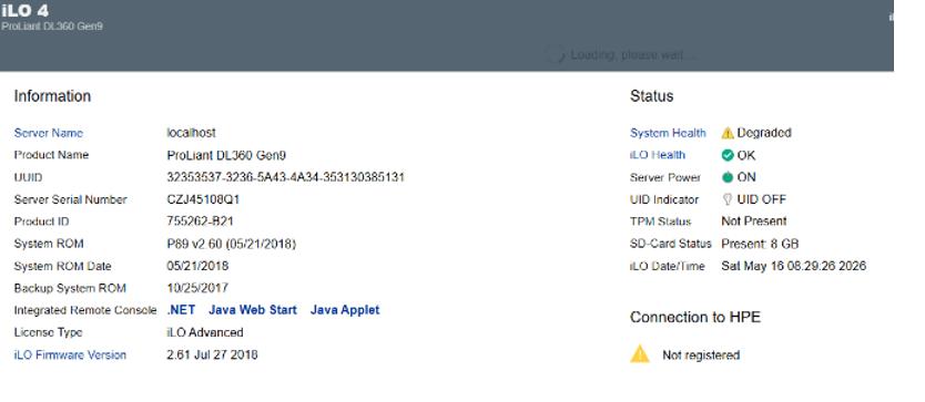 Serveur HPE ProLiant DL360 Gen9 – 128 Go RAM ECC, 128 GB, Composants échangeables à chaud, Enlèvement, Utilisé