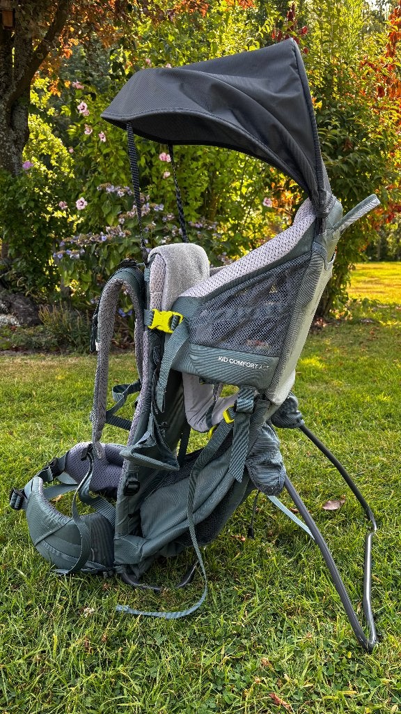 Deuter Kid Comfort Active rugzak met zonnedak, Ophalen, Nieuw, Rug, Draagzak
