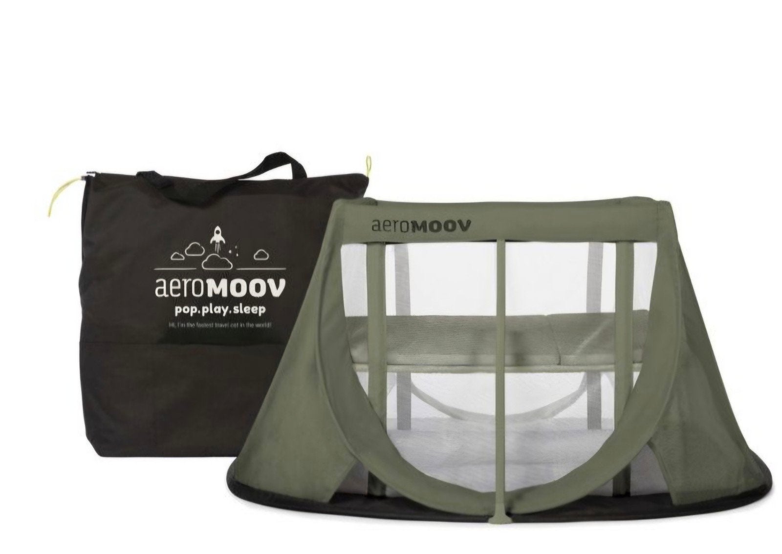 reisbedje AEROMOOV, Ophalen