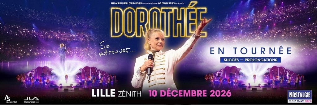 DOROTHEE ZENITH A LILLE JEUDI 10/12/26, Deux personnes, Décembre, Rock