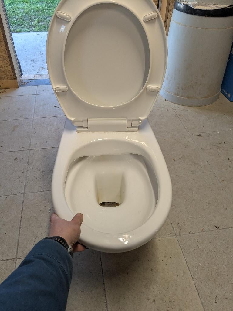 Hangtoilet, Doe-het-zelf en Bouw, Sanitair, Ophalen, Gebruikt, Toilet
