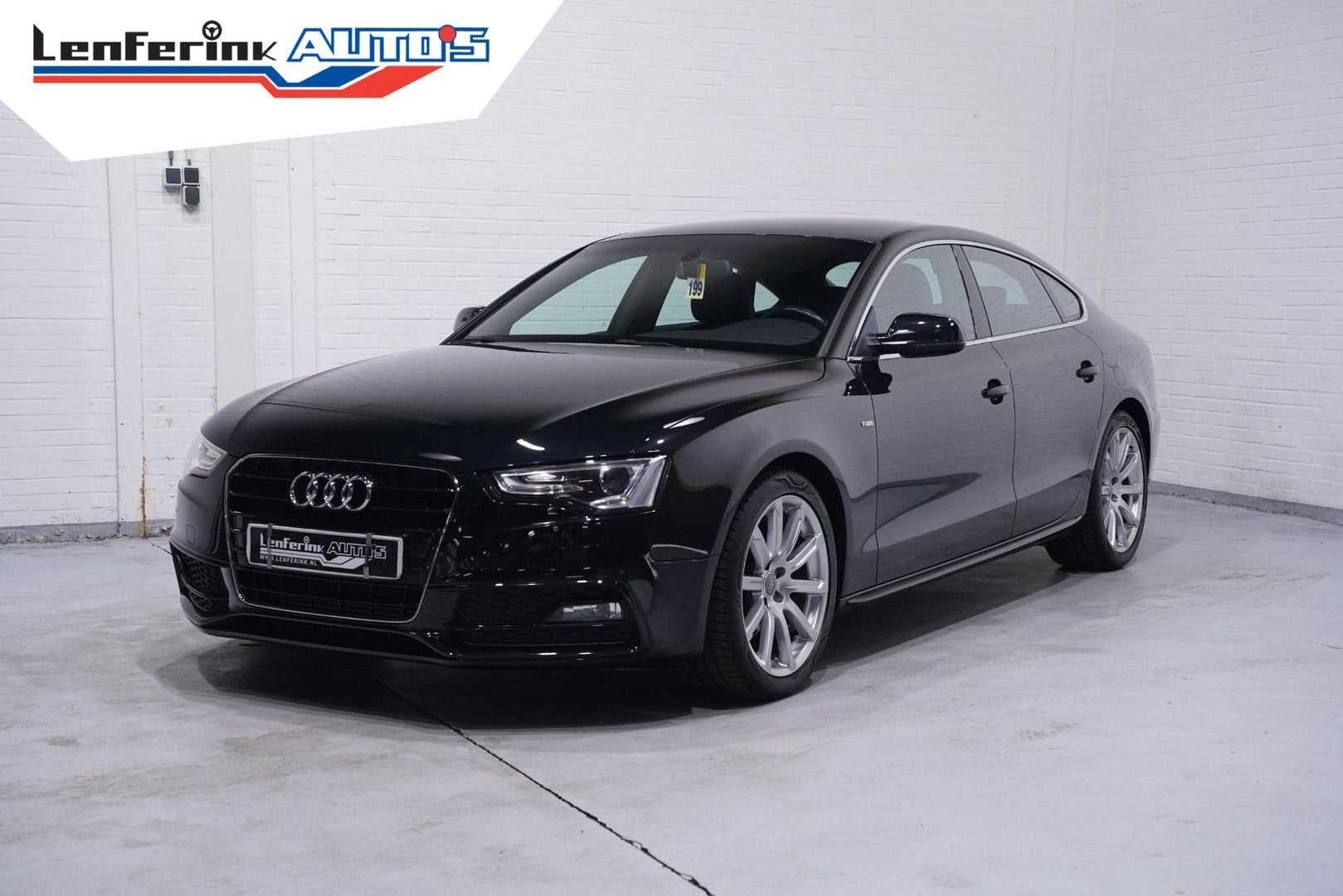 Audi A5 Sportback 1.8 TFSI S Line Navi Bi Xenon Bang & Olufs, Auto's, Zwart, Zwart, Bedrijf, Onderhoudsboekje
