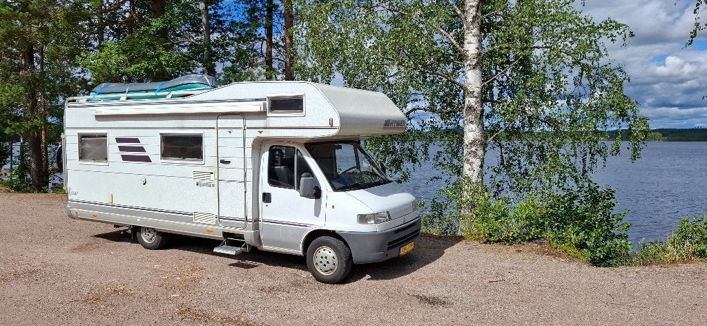 Camping-car Fiat Ducato avec structure Hymer - 5/6 personnes, Autos, Fiat, Achat, 2950 kg, Boîte manuelle, Autre carrosserie