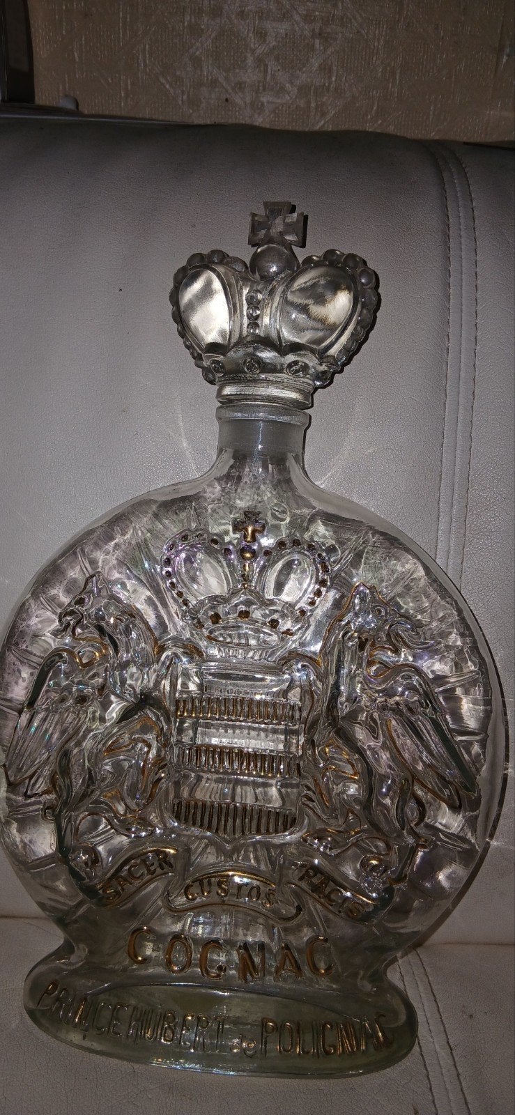cognac karaf Prince Hubert de Polignac daterend van1960, Ophalen of Verzenden, Gebruikt, Overige typen