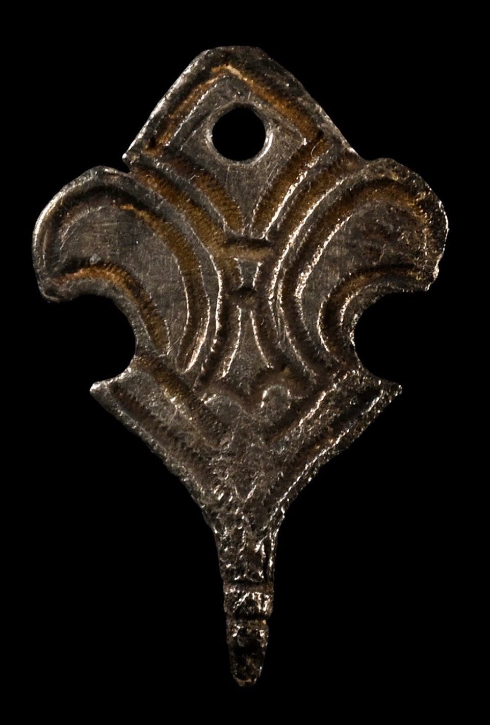 Bodemvondst Angelsaksische zilveren “hook tag”, Ophalen of Verzenden