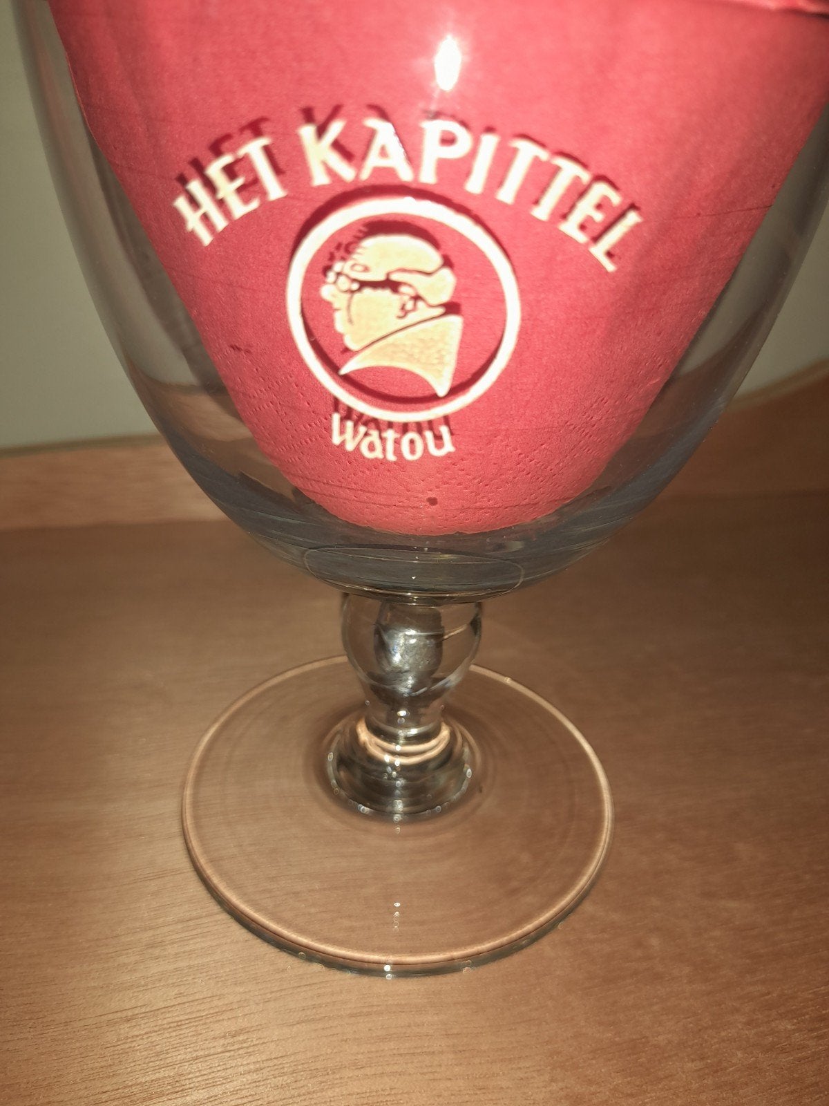 1 verre de watou chapitre, Enlèvement ou Envoi