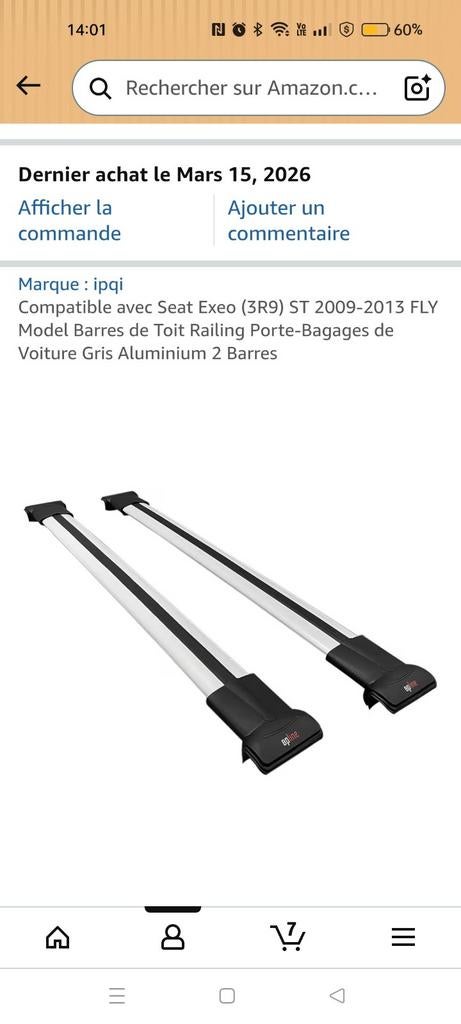 Barre de toit neuf Audi A4