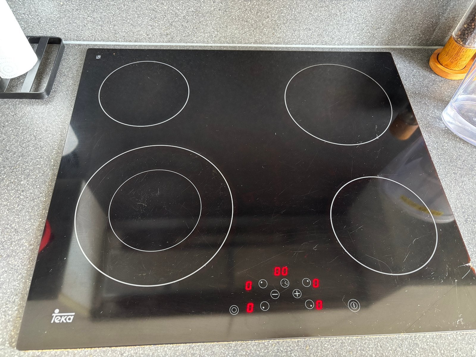 Kookplaat, Elektronische apparatuur, Ophalen, Gebruikt, Keramisch, 4 kookzones