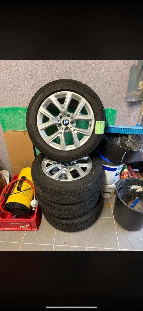 Set de 4 jantes BMW + pneus hiver, Pneus hiver, Enlèvement, Pneu(s), 17 pouces