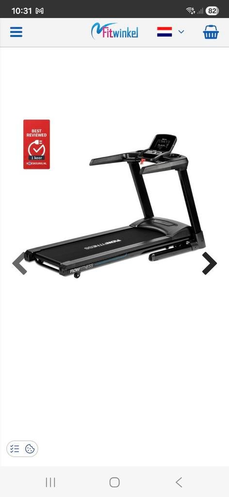 Flow fitness perform T2i loopband, Sport en Fitness, Ophalen, Zo goed als nieuw, Metaal, Loopband