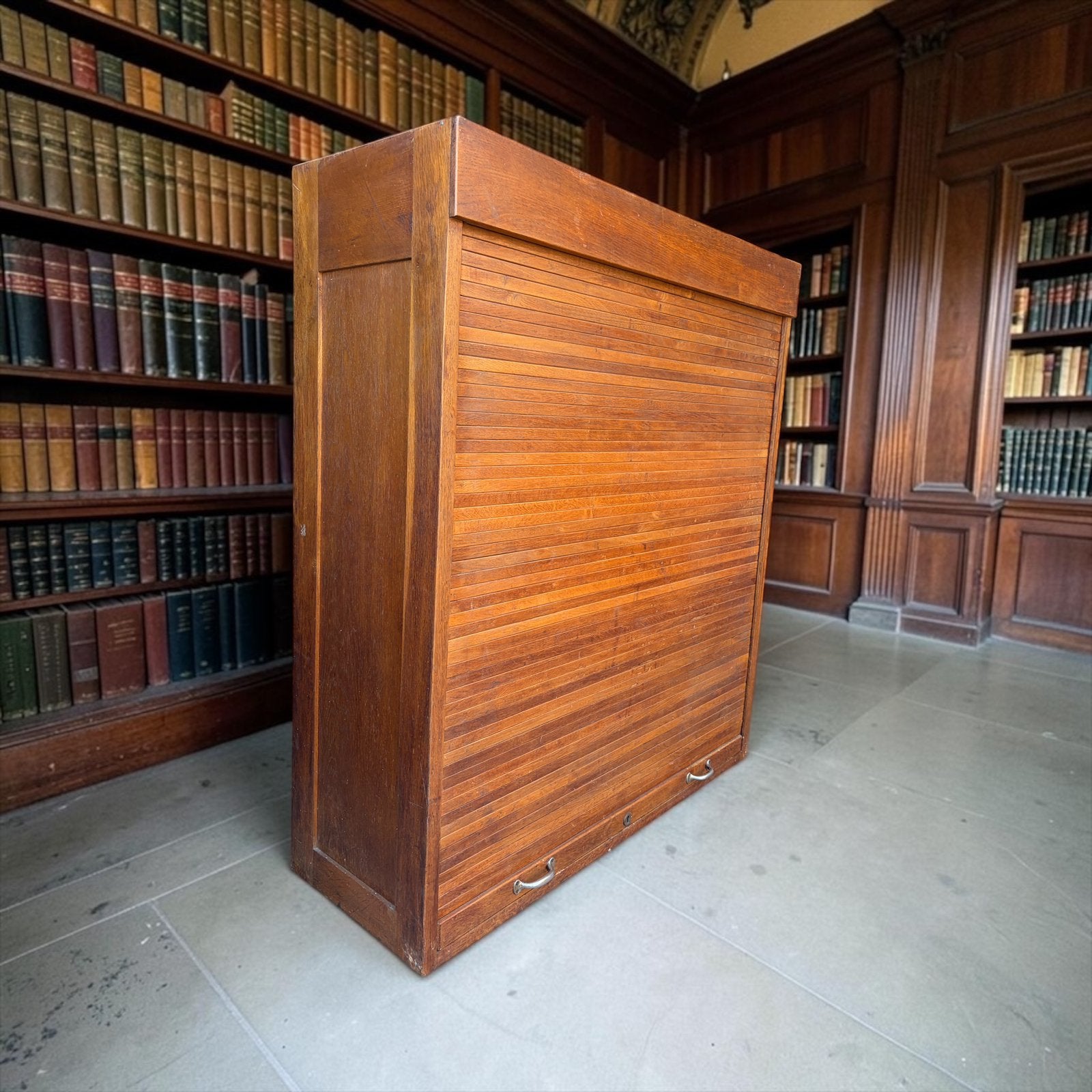 Classeur en bois vintage/armoire à volets/étagère, Enlèvement, Utilisé