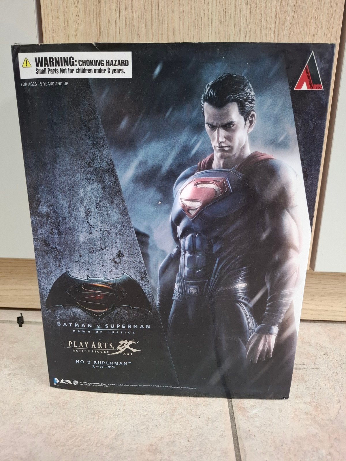 Play Arts Kai Batman vs Superman Dawn of Justice Superman DC, Ophalen of Verzenden, Superheld, Zo goed als nieuw, Beeldje of Figuurtje