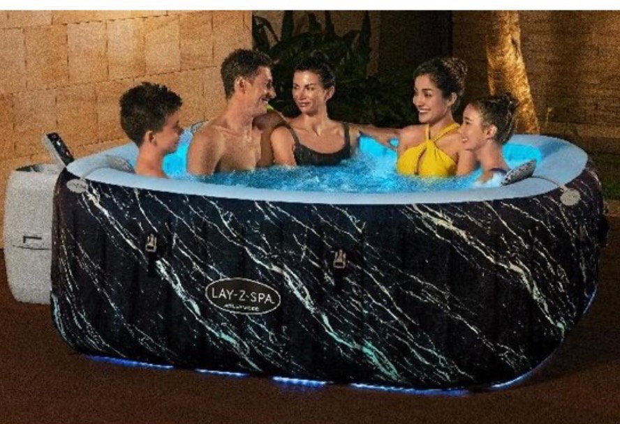Lay-Z spa jacuzzi Hollywood, Ophalen, Zo goed als nieuw, Afdekzeil, Opblaasbaar
