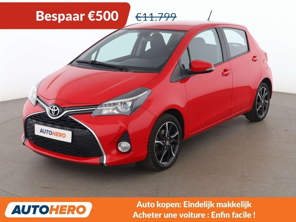 Toyota Yaris 1.33 Dual VVT-i Style (bj 2017, automaat), Auto's, Stof, Gebruikt, Zwart, 1329 cc
