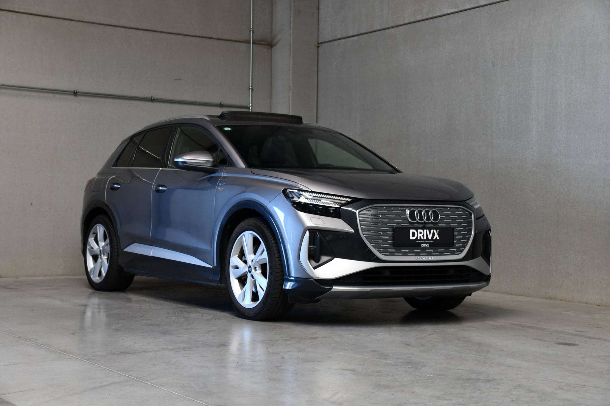 Audi Q4 e-tron 40 S line l Open Pano Dak l Sportzetels l ACC, Cuir, Argent ou Gris, Achat, Entreprise