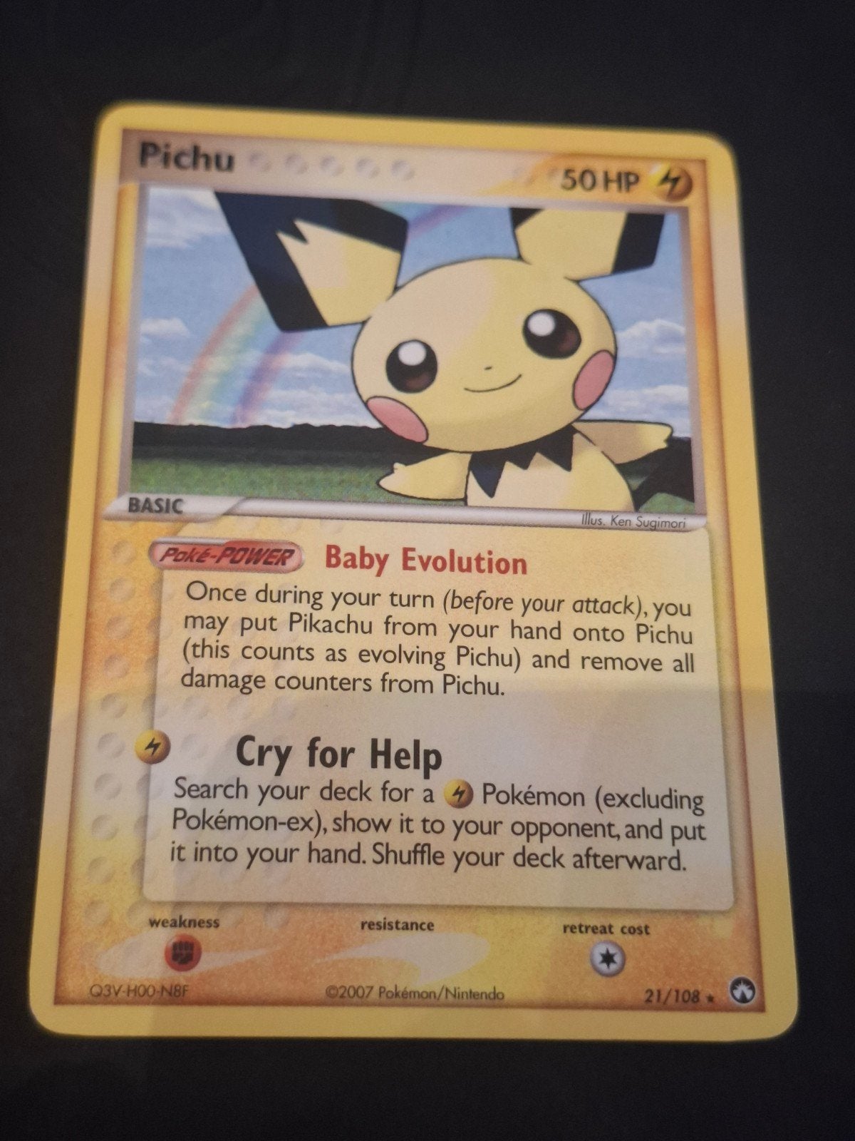 Pokémon Pichu 21/108 - EX Power Keepers (2007) - Rare Non-Ho, Enlèvement ou Envoi