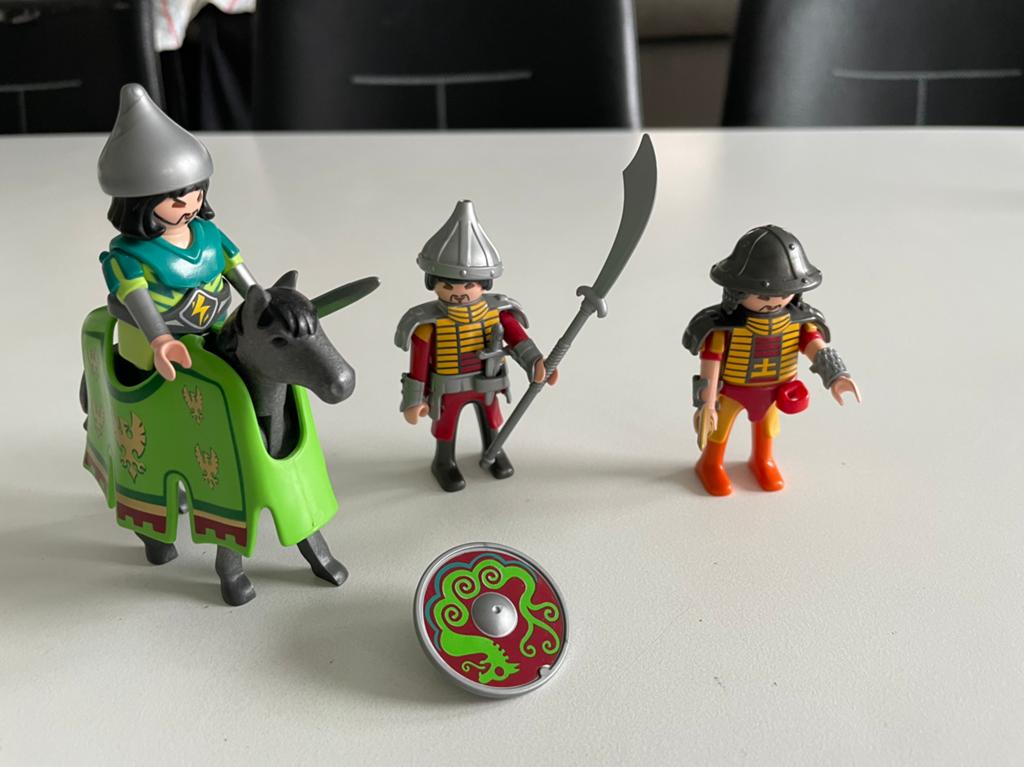 Set de chevaliers Playmobil avec dragon et chevaliers, Enlèvement ou Envoi, Comme neuf