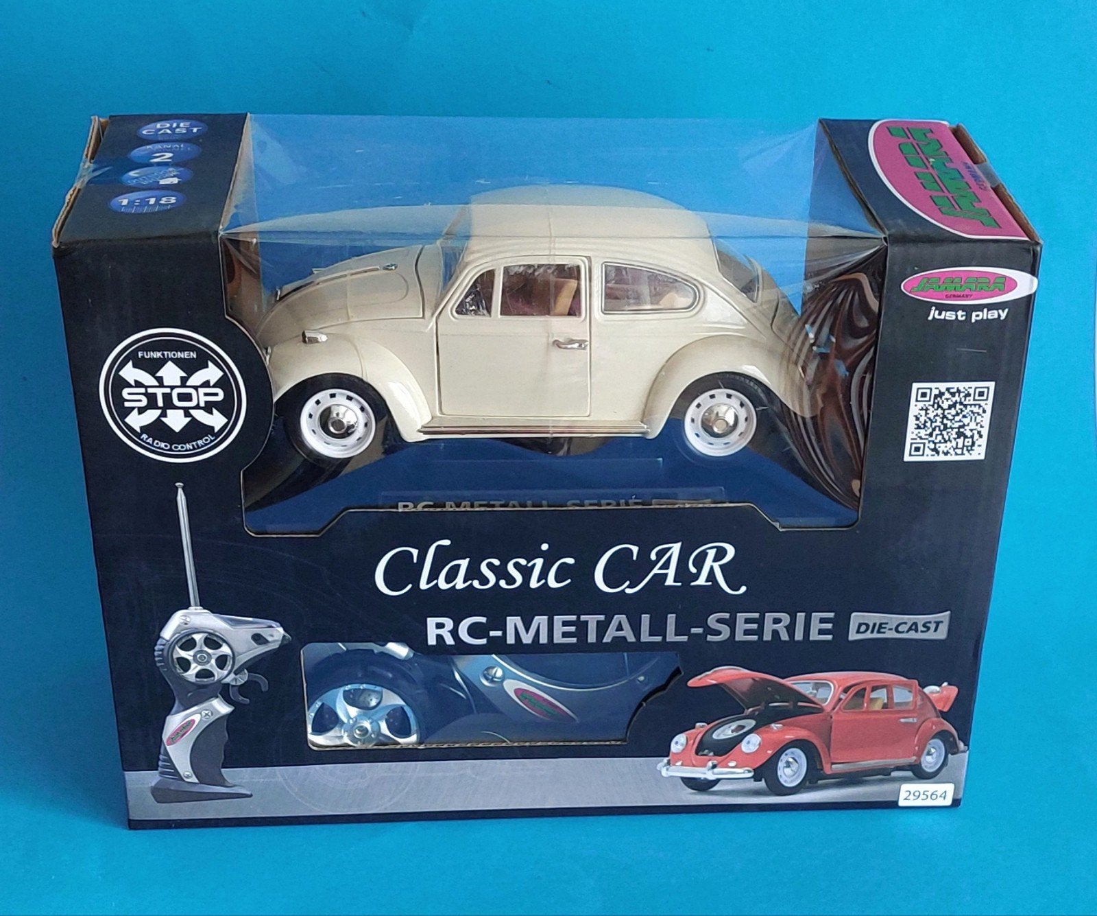 Vw cox radiocommandé die-cast Jamara classic car, Enlèvement ou Envoi, Neuf, Autres échelles