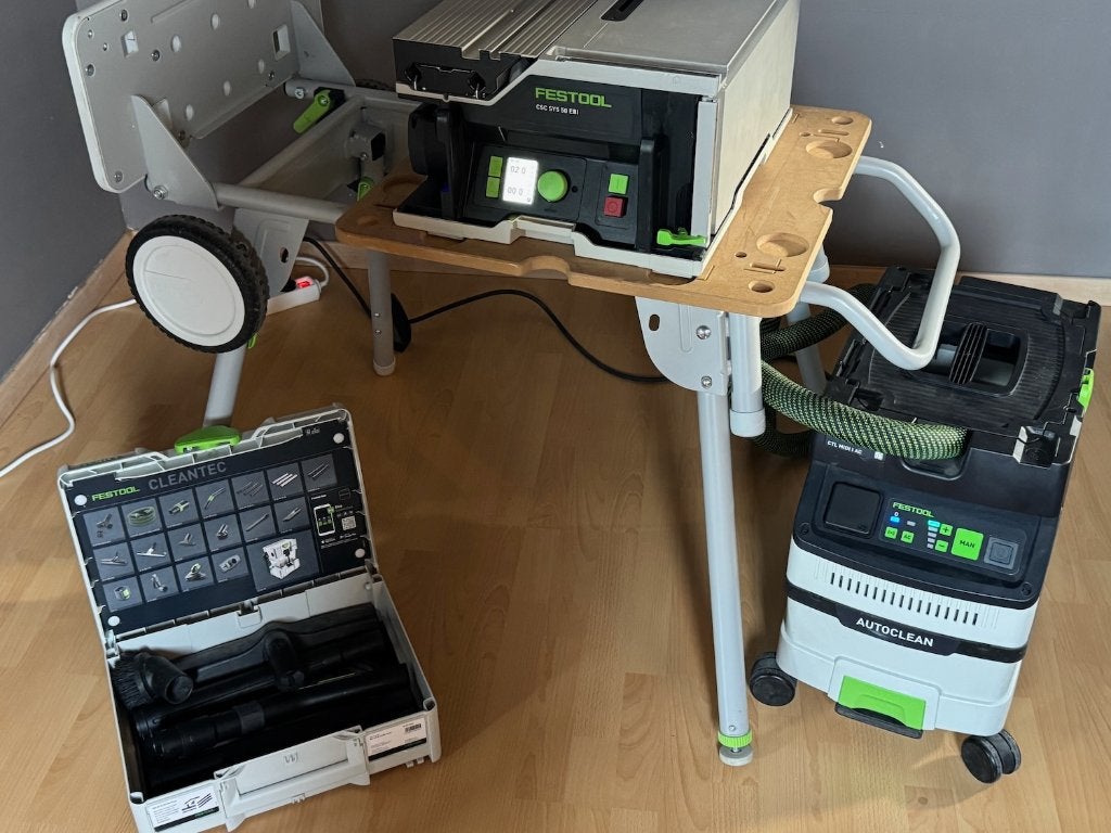 Kit Festool CSC SYS 50 EBI + CTL MIDI I AC, garantie 2028, Bricolage & Construction, 600 à 1200 watts, 30 à 70 mm, Comme neuf