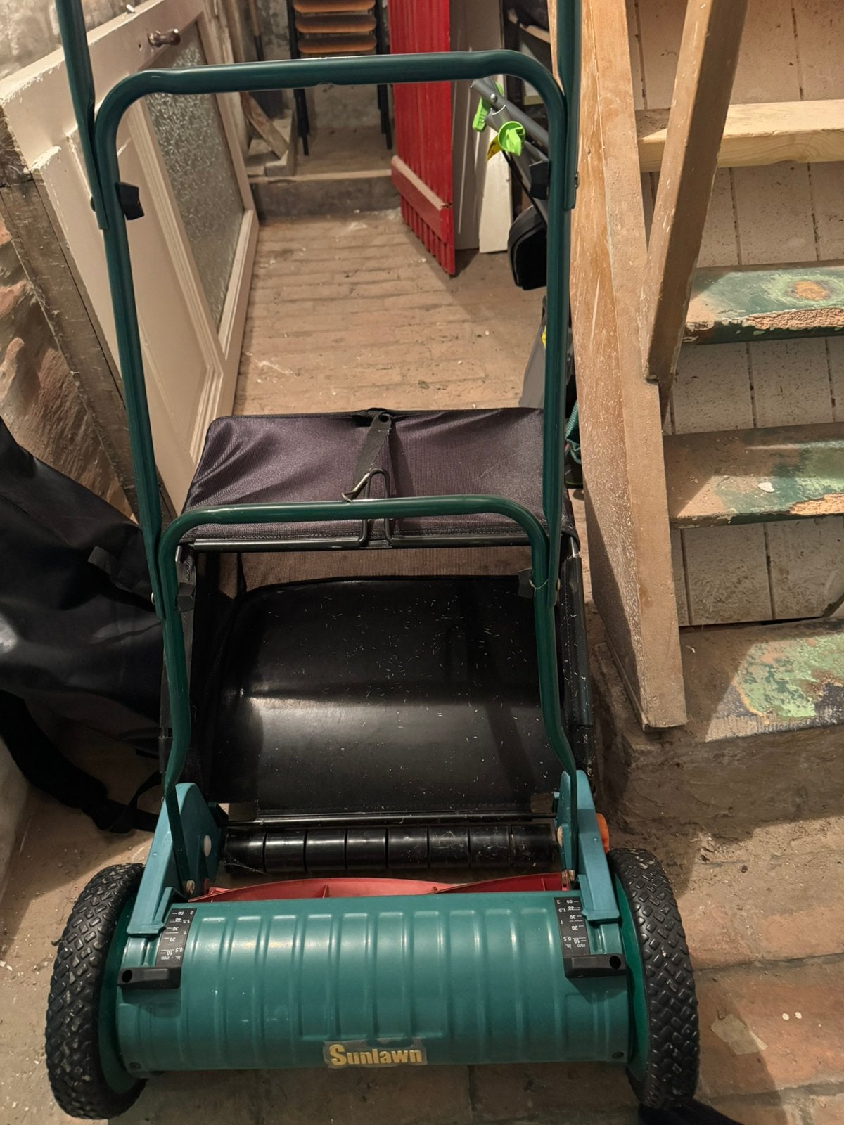 Grasmaaier, Jardin & Terrasse, Tondeuses à gazon manuelles, Utilisé, Bac de ramassage, Enlèvement