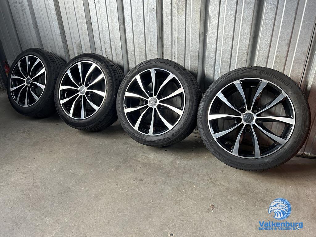 6-7mm! VAG VW Audi Mercedes BMW Seat Cupra 17 inch zwarte ve, Gebruikt, -, -, Banden en Velgen