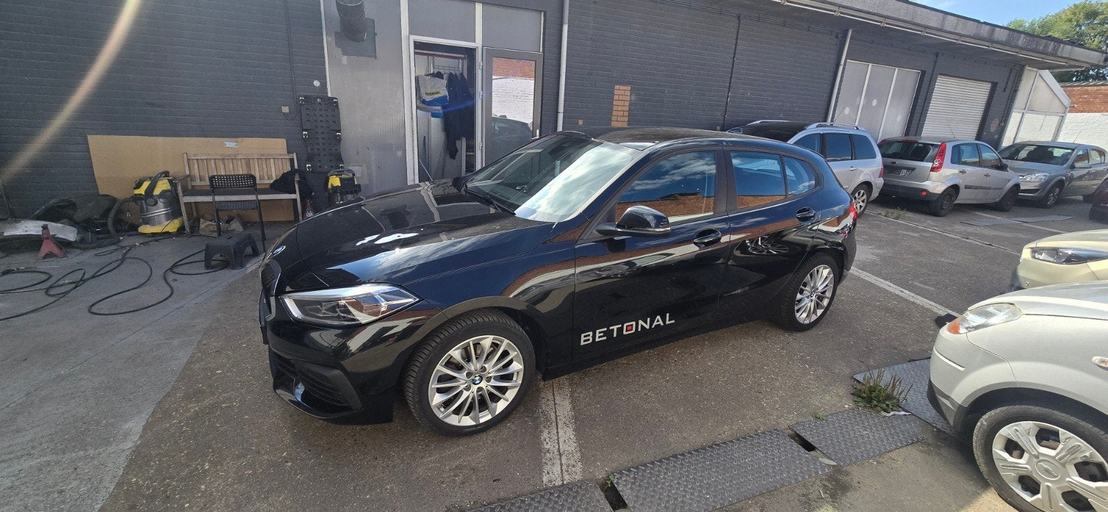 2020 bmw 1 serie  1.5 automaat benzine hagel schade, Automaat, Bedrijf, Te koop, Benzine